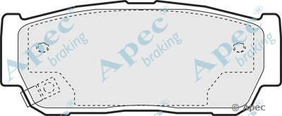 APEC BRAKING pad1380 -  Комплект тормозных колодок, дисковый тормоз